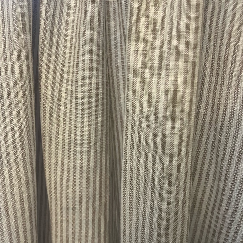 Reformation Tan & Cream Striped Linen Dress Size 2 EUC - Picture 6 of 6